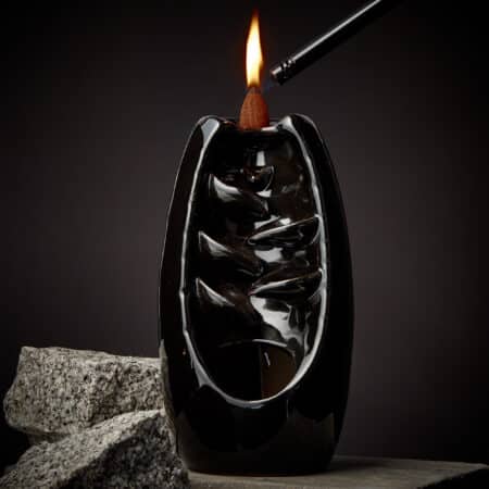 Amazon Backflow Incense Burner – Decorative Waterfall Smoke Incense Cone Holder for Home Décor, Meditation and Relaxation - Image 4